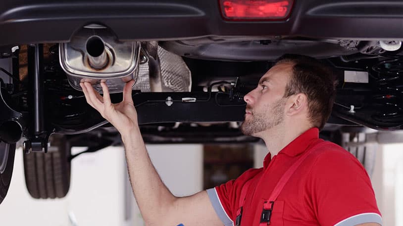 Auto exhaust repair